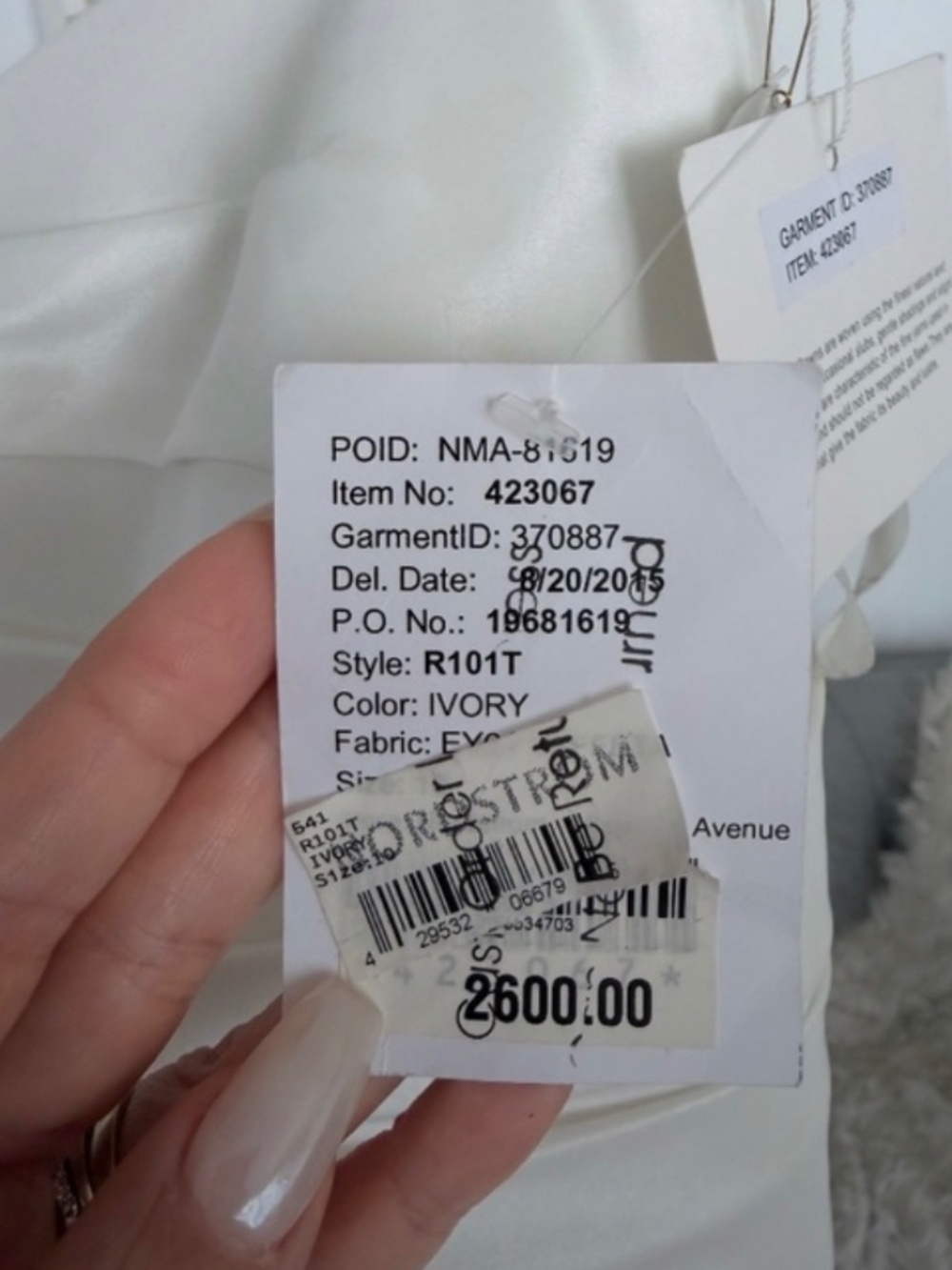 NWT Nouvelle Amsale R101T Ivory Wedding Gown | Size 10 | Retail $2,600